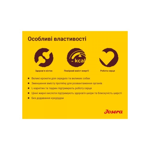 Сухий корм для собак Josera Optiness 900 г (4032254745228)