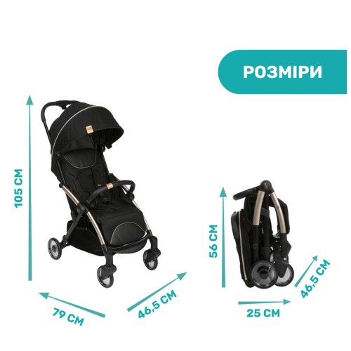 Коляска Chicco Goody Plus Black Re-Lux (79877.56)