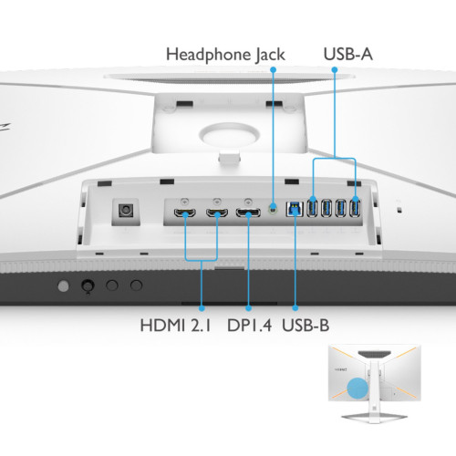 Монітор BenQ EX2710U WHITE (9H.LKTLA.TBE)