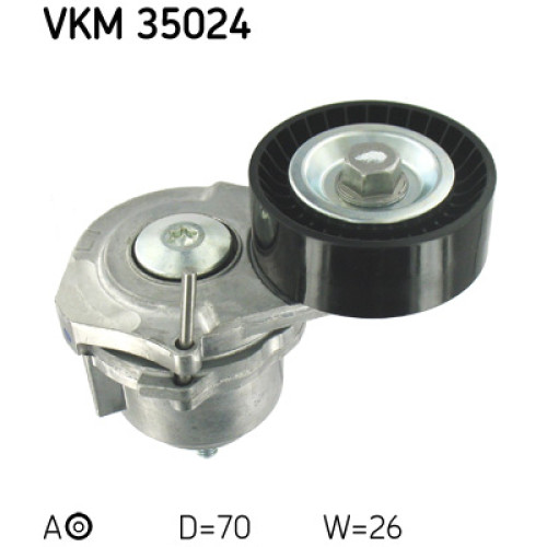 Натягувач ременя з роликом SKF VKM 35024