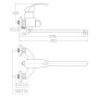 Змішувач TAU SL-2C243C (9840220)