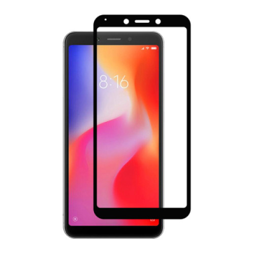 Скло захисне PowerPlant Full screen Xiaomi Redmi 6, Black (GL605552)