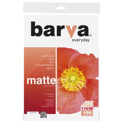 Папір Barva A4 Everyday Matte 170г, 100л (IP-AE170-323)