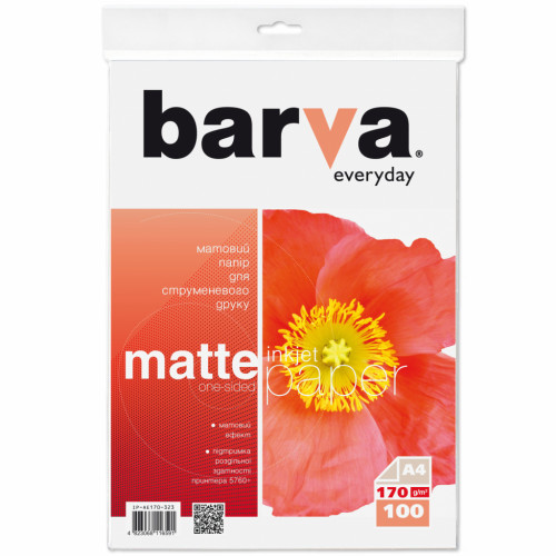 Папір Barva A4 Everyday Matte 170г, 100л (IP-AE170-323)