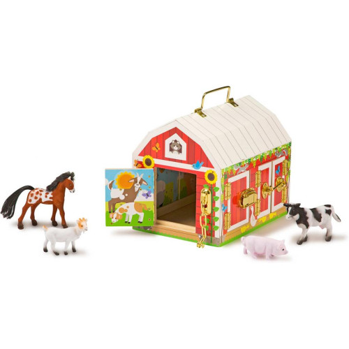 Розвиваюча іграшка Melissa&Doug Будиночок-сарай з тваринами (MD2564)