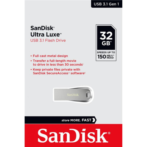 USB флеш накопичувач SANDISK 32GB Ultra Luxe USB 3.1 (SDCZ74-032G-G46)