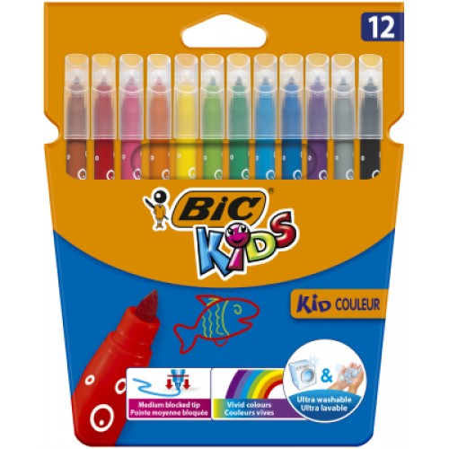 Фломастери Bic Kid Coleour, 12 кольорів (bc9202932)