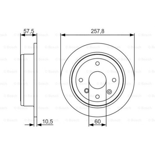 Гальмівний диск Bosch 0 986 479 S08