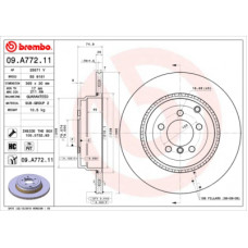 Гальмівний диск Brembo 09.A772.11