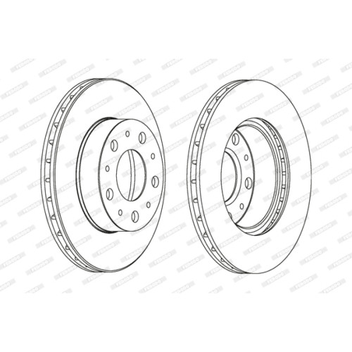 Гальмівний диск FERODO DDF1171