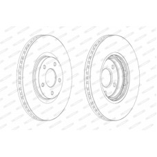 Гальмівний диск FERODO DDF1724C