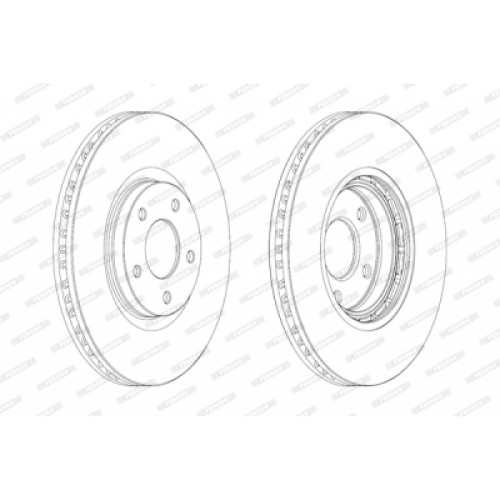 Гальмівний диск FERODO DDF1724C