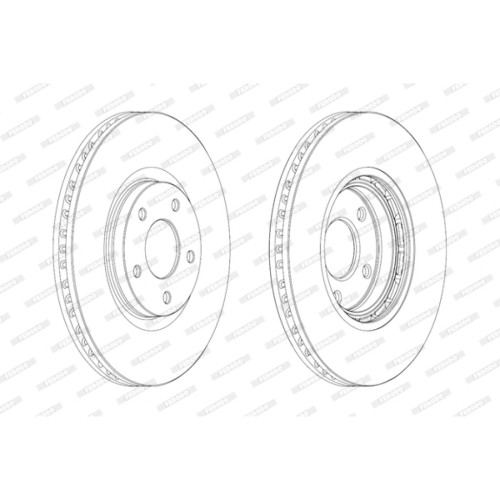 Гальмівний диск FERODO DDF1724C