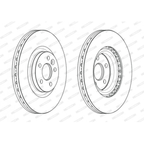 Гальмівний диск FERODO DDF2632C-1