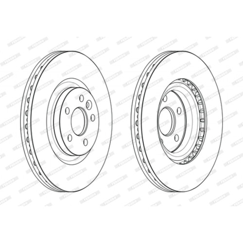 Гальмівний диск FERODO DDF2632C-1