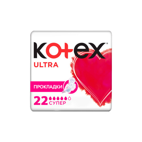 Гігієнічні прокладки Kotex Ultra Super 22 шт. (5029053569123)