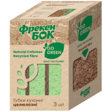 Губки кухонні Фрекен БОК Go Green целюлозні 3 шт. (4823071642384)