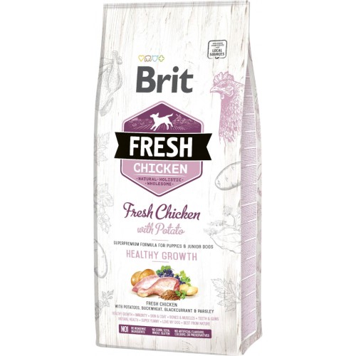 Сухий корм для собак Brit Fresh Chicken/Potato Puppy 12 кг (8595602530717)