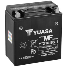 Акумулятор автомобільний Yuasa 12V 14,7Ah MF VRLA Battery (YTX16-BS-1)