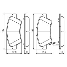 Гальмівні колодки Bosch 0 986 494 260