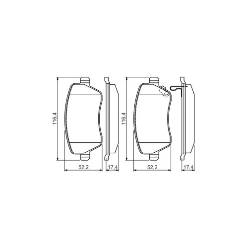 Гальмівні колодки Bosch 0 986 494 573