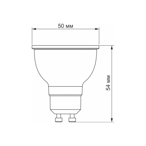 Лампочка Videx LED MR16еD 6W GU10 4100K дімерна (VL-MR16еD-06104)