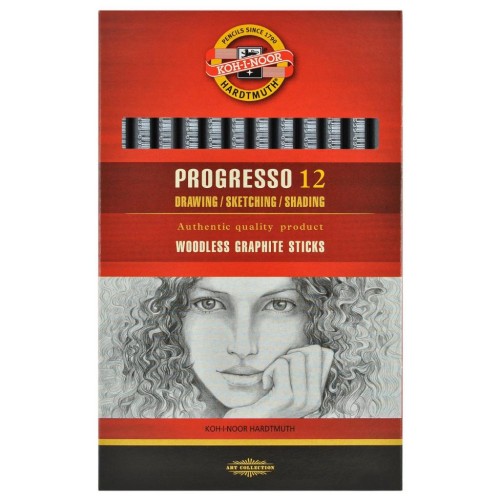 Олівець графітний Koh-i-Noor 8911 2B, Progresso, woodless (891102B004PZ)