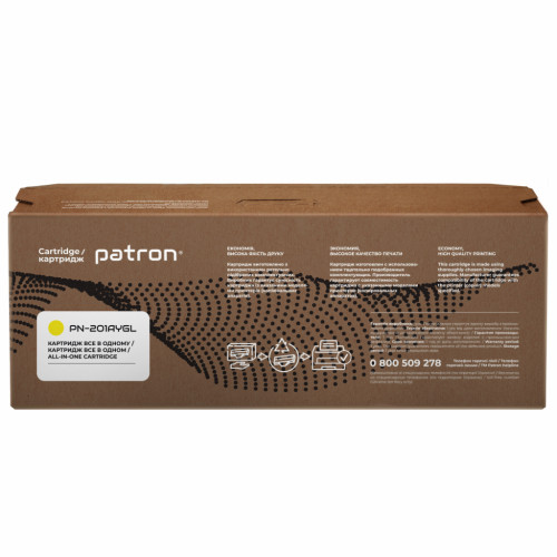 Картридж Patron HP CLJ CF402A для M252/M274/M277 Yellow, GREEN Label (PN-201AYGL)