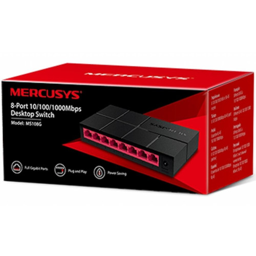 Комутатор мережевий Mercusys MS108G