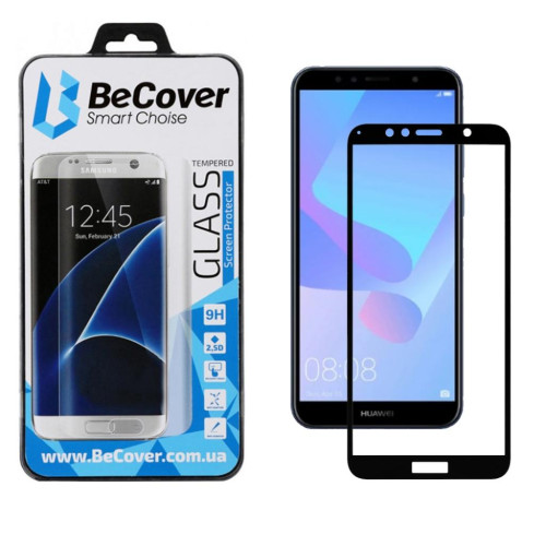 Скло захисне BeCover HUAWEI Y6 2018/ Y6 Prime 2018 Black (702232)