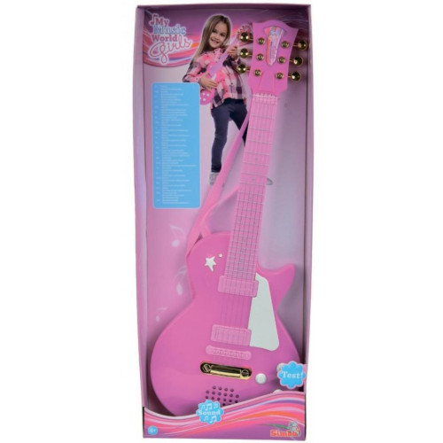 Музична іграшка Simba Електронна Рок-гітара Дівочий стиль з металевими струнами 56 (6830693)