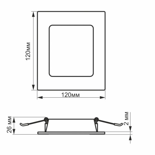 Світильник Videx LED 6W 5000K 220V (VL-DLBS-065)