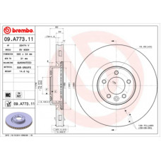 Гальмівний диск Brembo 09.A773.11