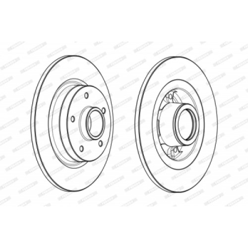 Гальмівний диск FERODO DDF1731-1