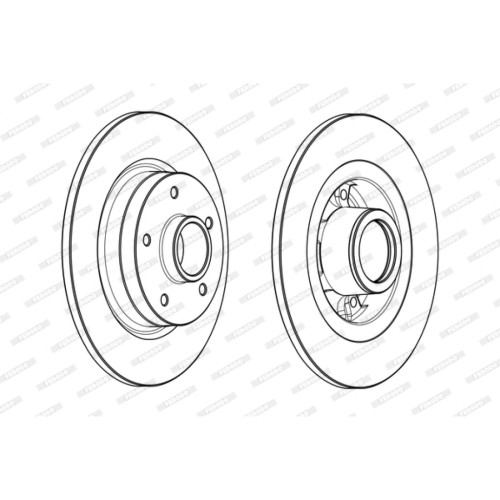 Гальмівний диск FERODO DDF1731-1