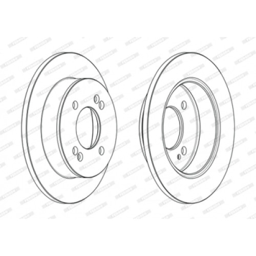Гальмівний диск FERODO DDF2655C