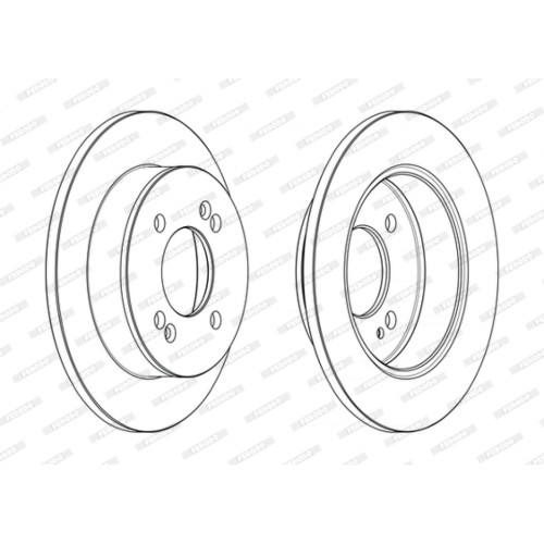 Гальмівний диск FERODO DDF2655C