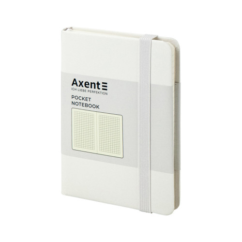 Книга записна Axent Partner 95х140 мм в клітку 96 аркушів Біла (8301-21-A)