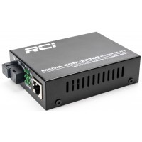 Медіаконвертер RCI 1G, 20km, SC, RJ45, Tx 1310nm standart size metal case (RCI502W-GE-20-A)