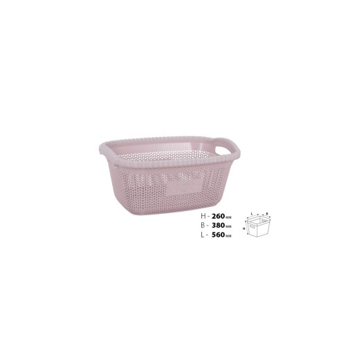 Кошик для білизни Violet House 1013 Віолетта Powder 40 л (1013 Виолетта POW 40 л)