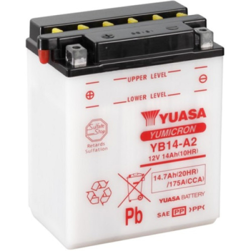 Акумулятор автомобільний Yuasa 12V 14,7Ah YuMicron Battery (YB14-A2)