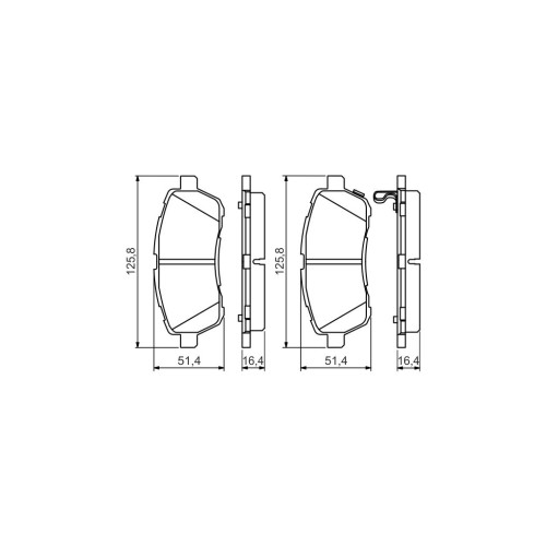 Гальмівні колодки Bosch 0 986 494 574