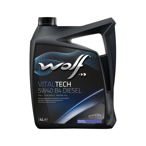 Моторна олива Wolf VITALTECH 5W40 B4 DIESEL 4л (8334009)