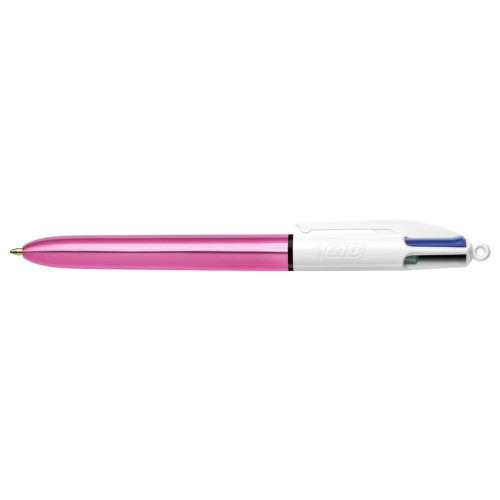 Ручка масляна Bic 4 in 1 Colours Shine Pink рожева (bc982875)