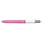 Ручка масляна Bic 4 in 1 Colours Shine Pink рожева (bc982875)