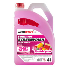 Омивач автомобільний AUTO DRIVE Summer Screen Wash Bubble Gum 4л (AD0133)