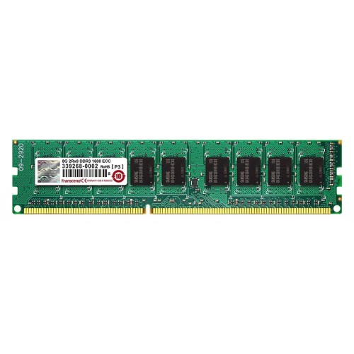 Модуль пам'яті для сервера DDR3 8GB ECC UDIMM 1600MHz 2Rx8 1.5V CL11 Transcend (TS1GLK72V6H)