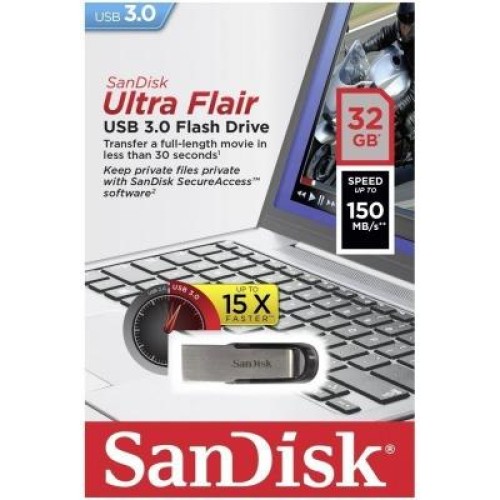 USB флеш накопичувач SANDISK 32GB Ultra Flair USB 3.0 (SDCZ73-032G-G46)