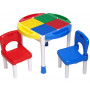Дитячий стіл Microlab Toys Конструктор Ігровий Центр + 2 стільці (GT-14)