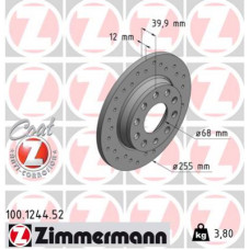 Гальмівний диск ZIMMERMANN 100.1244.52